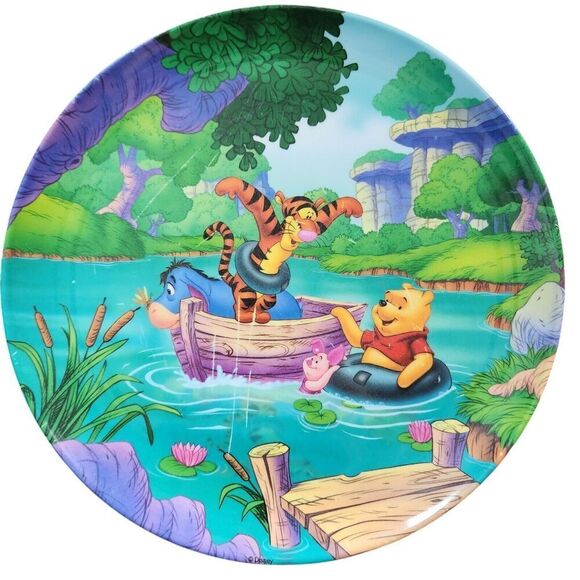 DISNEY WINNIE THE POOH  2 PIECE DINNERWARE SET PLATE AND BOWL - Picture 6 of 9